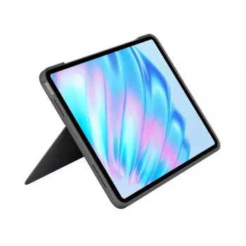 Logitech Combo Touch tastatūras maciņš QWERTY US International Pelēks ar skārienpaliktni
