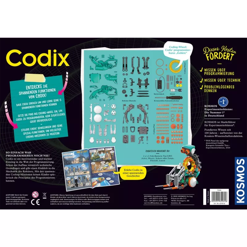Kosmos Codix konstruktors, 8 gadiem