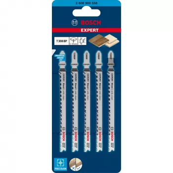 Bosch 2 608 900 558 finierzāģa asmens Augstoglekļa tērauds (HCS) 5 gab.