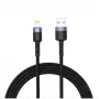 USB–Lightning datu kabelis Tellur 1.2 m neilona pīts melns