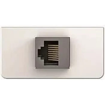 Keystone kontaktligzdas plāksne KIND Konnect design 1/2 ar RJ45 dzimuma mainītāju Cat5, Kindermann 7454000523