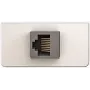 Keystone kontaktligzdas plāksne KIND Konnect design 1/2 ar RJ45 dzimuma mainītāju Cat5, Kindermann 7454000523