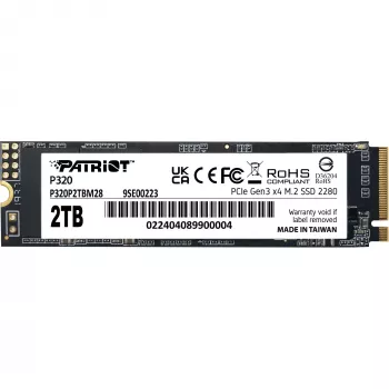 SSD disks Patriot P320 2TB M.2 2280 PCIe 3.0 x4 NVMe
