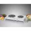 Rommelsbacher THS 2590 Sealed Plate Plīts, 2 Zonas, Rotācijas Vadība