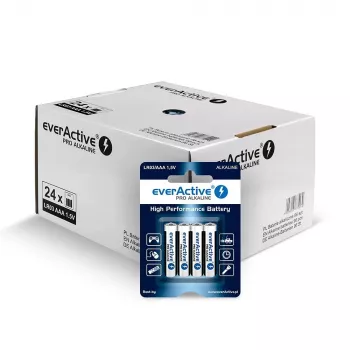Alkaline baterijas everActive AAA LR03 1,5V 96 gab. iepakojums