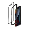 Crong rūdīta stikla ekrāna aizsargs iPhone 16e / 14 / 13 / 13 Pro — 3D pilna pārklājuma
