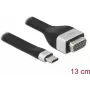 DeLOCK USB Type-C uz VGA FPC plakanais lentveida kabelis 86730