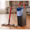 Vileda H2PrO 175775 plakanā grīdas mopa komplekts ar divu tvertņu sistēmu, mikrošķiedra, melns/sarkans