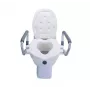 Paaugstinājuma sēdekļa pagarinājums ANTAR AT51205 ar salokāmiem roku balstiem, 10 cm sēdekļa augstums, atbalsta līdz 180 kg, platums starp roku balstiem 470 mm