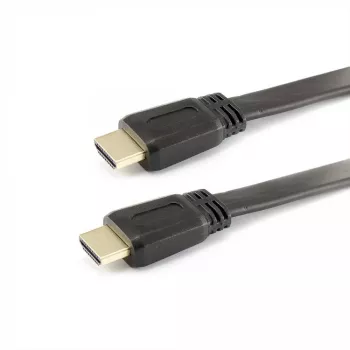 Sbox HDMI-HDMI 1.4 Plakans M/M 1,5m HDMI-FLAT-15B Melns