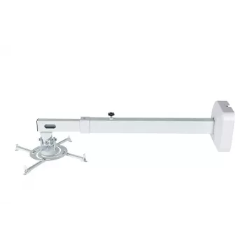 Sienas stiprinājums AVTEK WallMount Next 1200 — tērauds, balts, teleskopisks, 360° pagriešana, slīpums ±42°, max slodze 20 kg