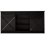 kumode 160x80x35 GRANERO melns/melns glancēts