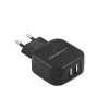 Qoltec 50188 universāls lādētājs klēpjdatoriem, viedtālruņiem, viedpulksteņiem, planšetēm, telefoniem, melns, AC/DC iekštelpām