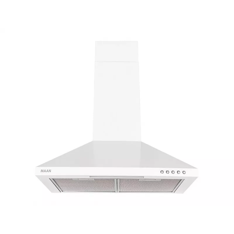 Tvaika nosūcējs MAAN VELA 2 50, 496 mm, alumīnija tauku filtrs, 315 m³/h, 3 ātrumi, 50–58 dB, balts