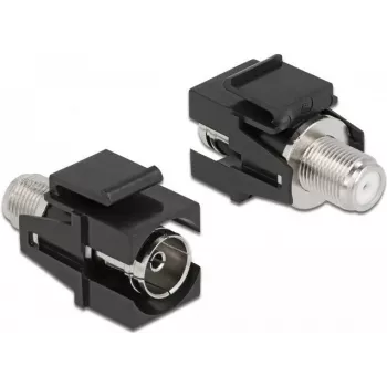 DeLOCK 86855 Keystone modulis IEC sievišķais uz F sievišķo, melns