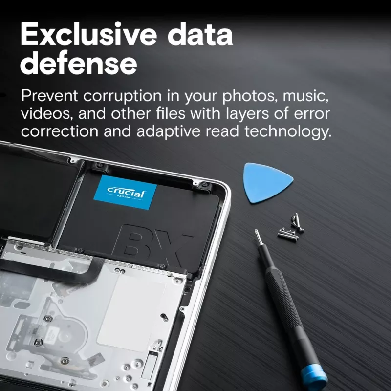 Crucial BX500 4TB 2.5 collu SATA III 3D NAND SSD disks (CT4000BX500SSD1)