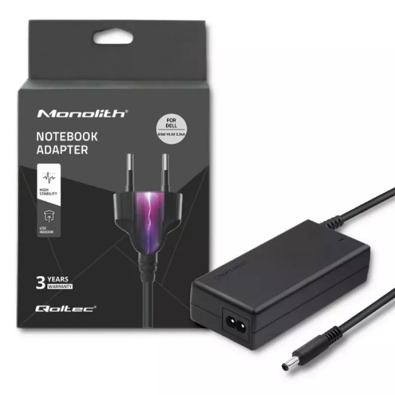 Strāvas adapteris Dell 65W | 19.5V | 3.34A | 4.5*3.0 + pin