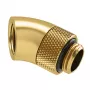 Barrow leņķa adapteris 45° G1/4 vīrišķais uz G1/4 sievišķais, rotējams, zelts, modelis TWT45-B01