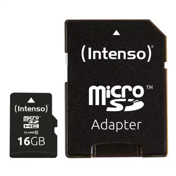 Atmiņas karte MICRO SDHC 16GB C10 ar adapteri 3413470 INTENSO
