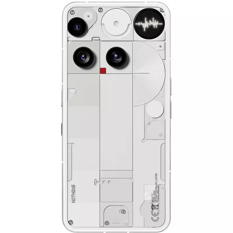 Nothing Phone (3) Balts - 5G Viedtālrunis - Dual-SIM - RAM 12 GB / Iekšējā atmiņa 256 GB - OLED-Ekrāns - 6.67 collas (A10000023)