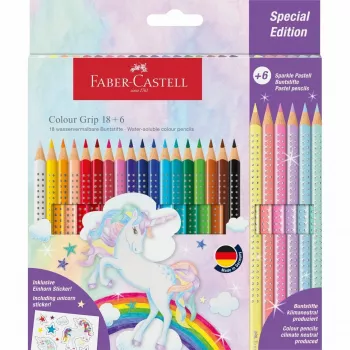 Ūdenskrāsas zīmulis Faber-Castell 201543, 24 krāsas