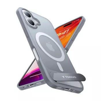Macīgs Torras Pstand Series iPhone 16 Plus (Titāna pelēks)
