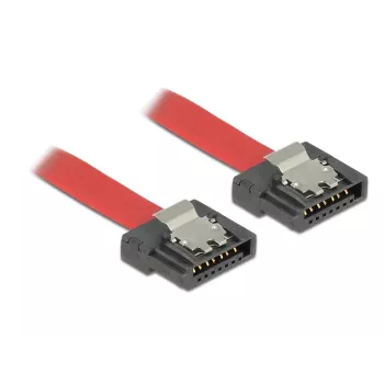 SATA kabelis DeLOCK 0.3m SATA III 7-pin Sarkans