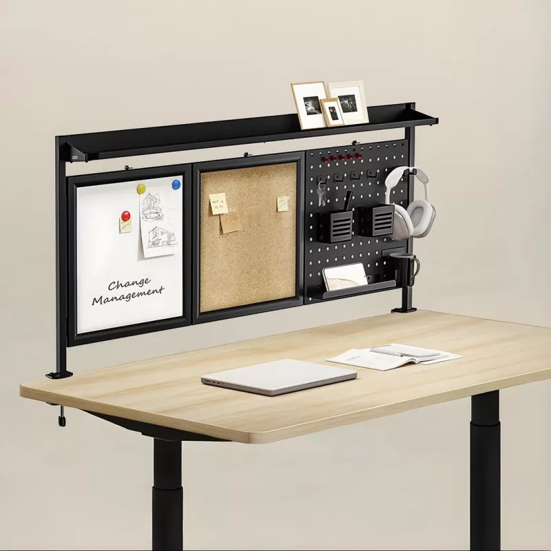 Galda starpsiena ergo office ER-300 B, platums 1250 mm, maksimālā slodze 10 kg