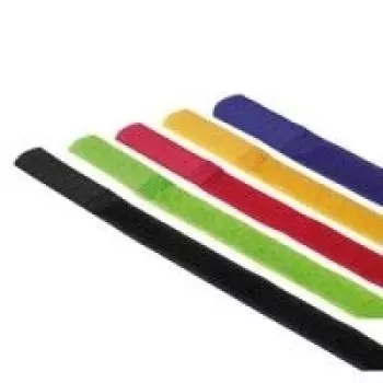 Hama 00020535 kabeļu saite neilons Melna, Zila, Zaļa, Sarkana, Dzeltena 5 gab.