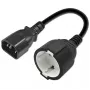 Strāvas adapteris QOLTEC 53906 IEC 320 C14 uz SCHUKO 16A 250V