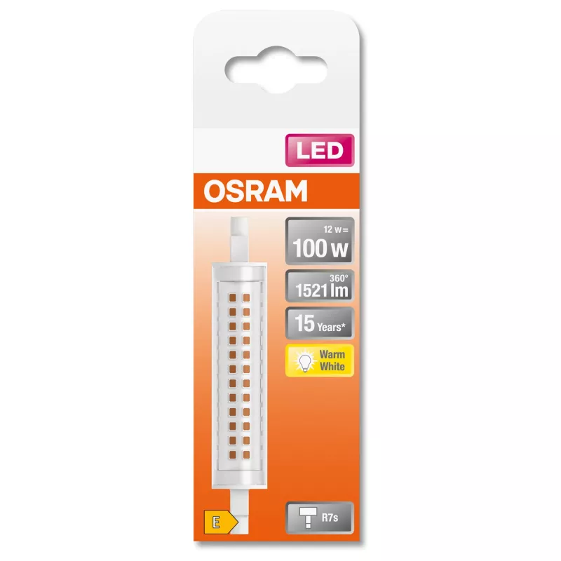 LEDvance Osram SLIM LINE LED spuldze 12 W R7s 1521 lm 2700 K