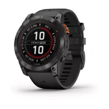 Garmin fēnix 7X Pro 3.56 cm (1.4 inch) MIP 51 mm Digital 280 x 280 pikseļi Skārienekrāns Pelēks Wi-Fi GPS (satelīts)