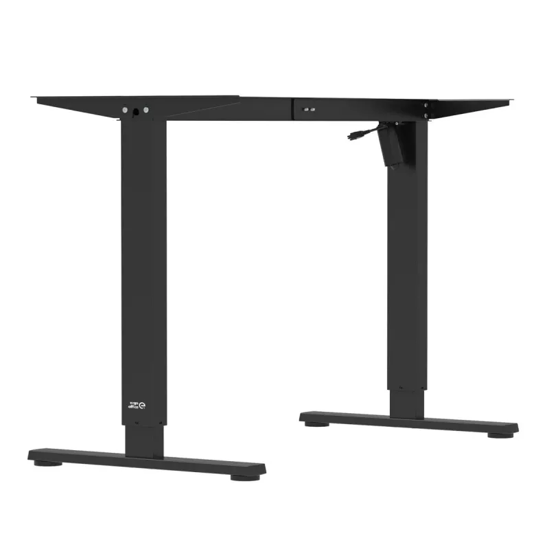Ergo Office elektriski regulējams augstuma galds, max augstums 1160mm, max slodze 80kg, bez darba virsmas, melns, ER-400 B