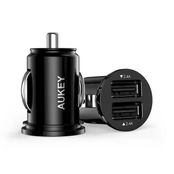 AUKEY CC-S1/MINI RTL LLTS86107 autolādētājs ar diviem USB portiem, 24 W