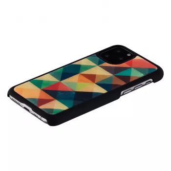 Mobilā telefona maciņš iKins iPhone 11 Pro — mozaīkas melns aizsargmaciņš