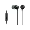 Sony MDR-EX15AP, Vadu austiņas, 8 – 22000 Hz, Zvani/Mūzika, 3 g, Melnas