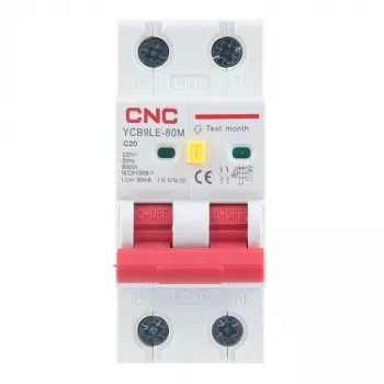 Noplūdes strāvas aizsargs HiSmart NV821884 20A 30mA RCBO