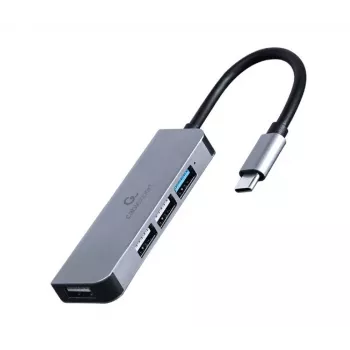 USB-C centrmezgls 4 porti, 3x USB 2.0, USB 3.1
