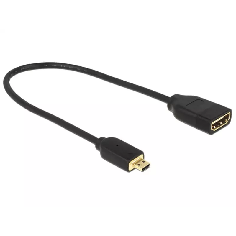 HDMI kabelis DeLOCK 0.2m HDMI-A/HDMI Micro-D