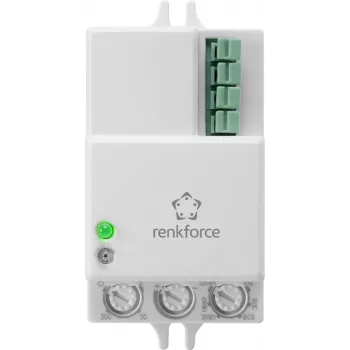 Griestu/sienas kustību sensors Renkforce 1530623 360° relejs Balts