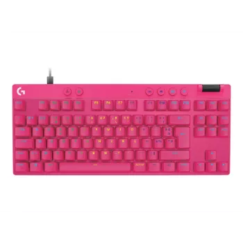Spēļu tastatūra Logitech G 920-013249 USB AZERTY Franču Rozā Tenkeyless