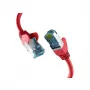 EFB-Elektronik RJ45 vads Cat.7 Raw Cable Sarkans 1m S/FTP PIMF tīkla kabelis LAN DSL