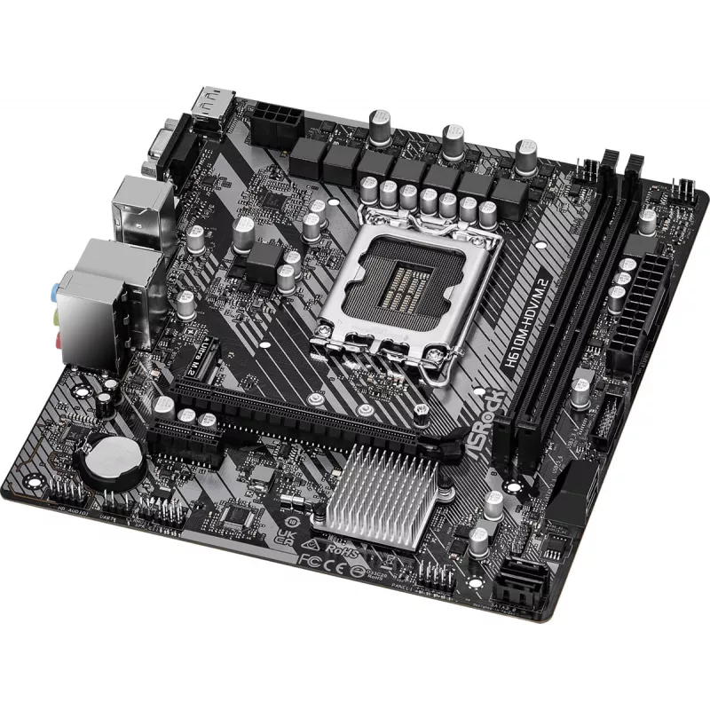 Mātesplate ASRock H610M-HDV/M.2 R2.0 LGA1700 DDR4 Micro-ATX