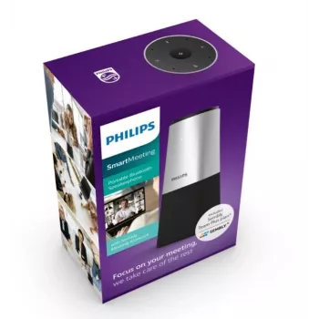 Philips PSE0540 Smart Meeting portatīvs konferenču mikrofons, USB-C, melns/sudrabains