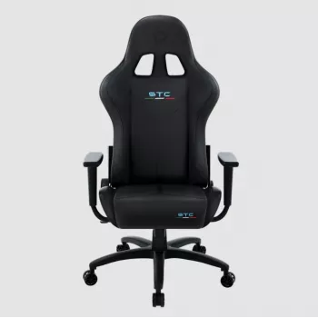 Spēļu krēsls Onex STC Tribute Hardcore Black — ergonomisks sēdeklis datoram un konsolēm, regulējams augstums un atzveltnes slīpums
