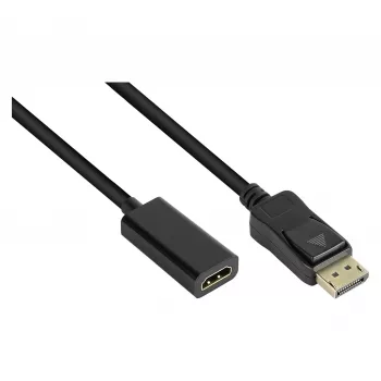 Good Connections Adapteris DisplayPort 1.2 vīrišķais uz HDMI 1.4b sievišķais 4K @30Hz ~20cm