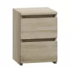 Naktsgaldiņš Top e shop M2 SONOMA — 2 atvilktnes, ozols, 300×300×400 mm