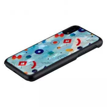 Aizsargmaciņš iKins iPhone XR — Melns Poppin Rock dizains