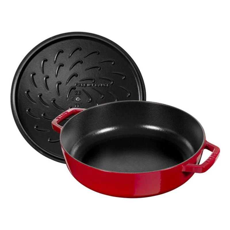 Staub Cepešpanna Chistera 28cm apaļa ķiršu sarkana 40511-474-0