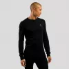 Odlo BL TOP apkakles garkrekls ACTIVE WARM ECO vīriešu T-krekls, M izmērs, melns